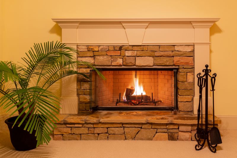 Stone Masonry Fireplace